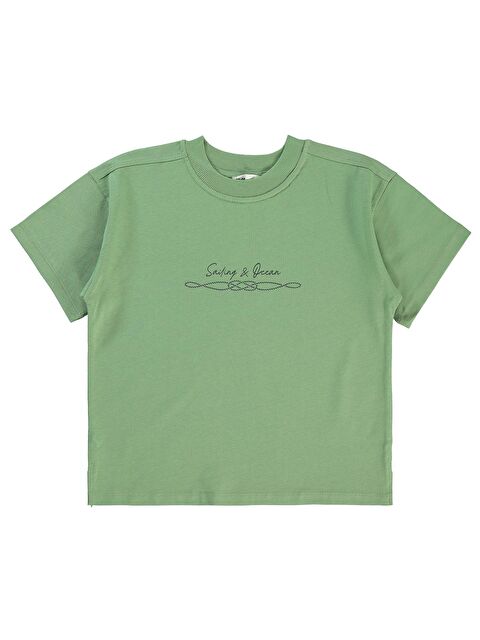 Civil Boys Erkek Çocuk Tişört 10-13 Yaş Açık Haki - S000198609-17354