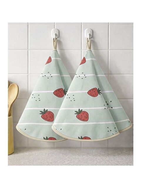 Mulberry Yuvarlak Mutfak Kurulama Bezi – Askılı, Çok Amaçlı 70 Cm