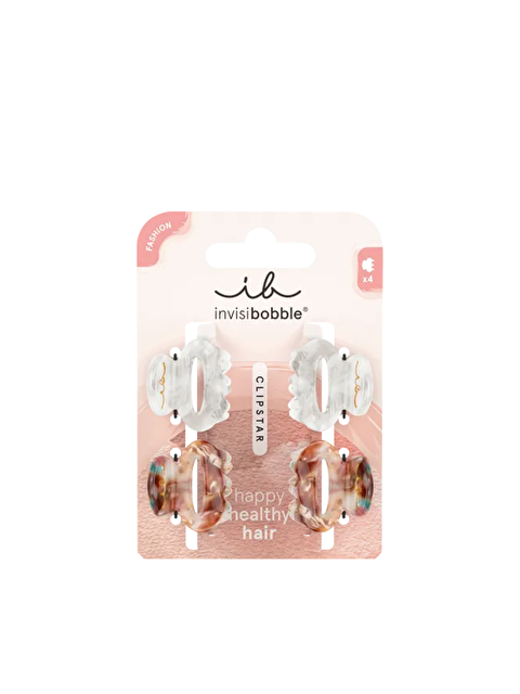 InvisiBooble Clipstar Petit Bijoux S Kıskaçlı  Saç Tokası 4 Adet - S000257166-27074