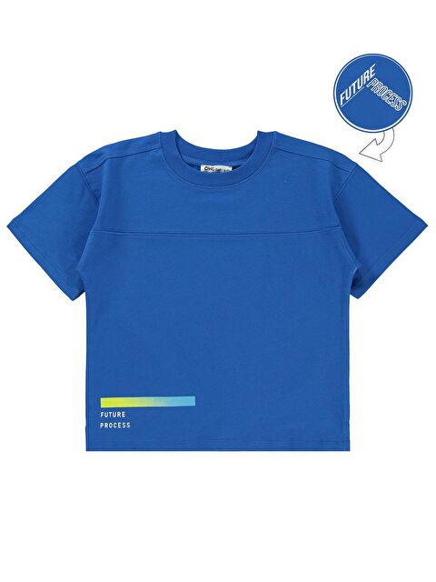 Civil Boys Erkek Çocuk Tişört 10-13 Yaş Saks Mavisi