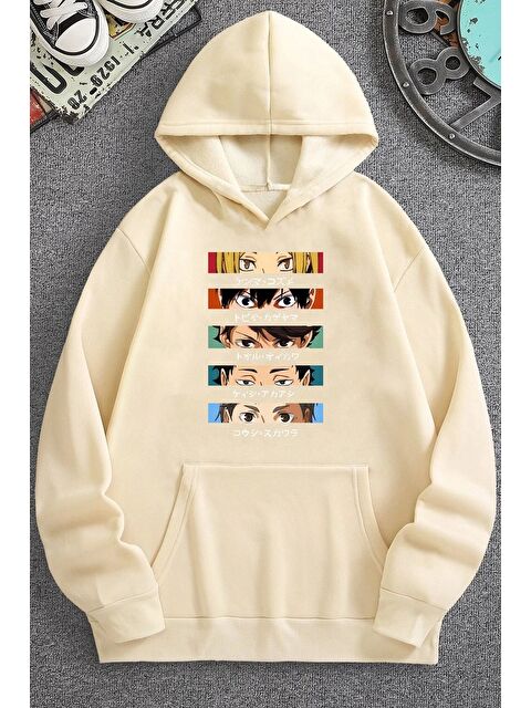 uyguntarz Unisex Cosplay Haikyuu Baskılı Sweatshirt - S000268347-19928