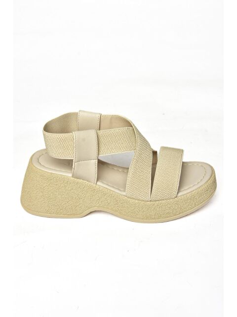 Fox Shoes S9960480 Bej Kadın Sandalet - S000169051-19928