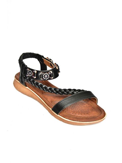 Fox Shoes S2580134 Siyah Kadın Sandalet - S000169114-19351
