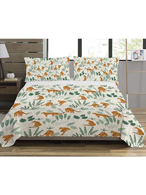 Evmila Baskılı, Desenli Çift Kişilik Baskılı Pike (200x220 Cm) - S000219487-23173