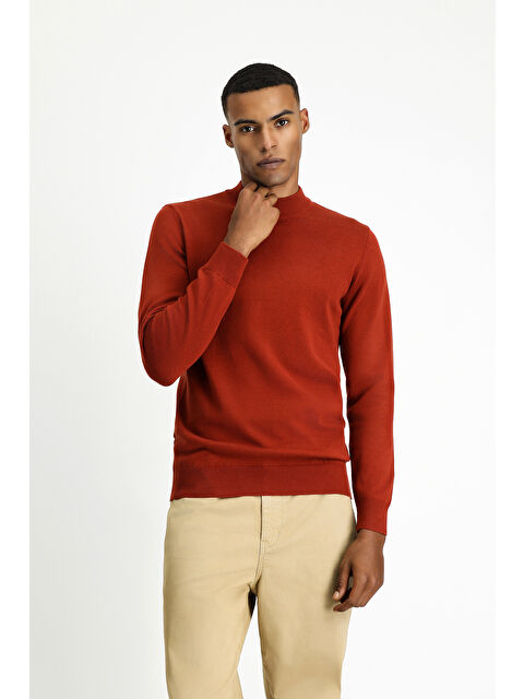 Kiğılı Bato Yaka Regular Fit Pamuklu Triko Büyük Beden Kazak - S000404889-18657