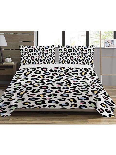 Evmila Baskılı, Desenli Çift Kişilik Baskılı Pike (200x220 Cm) - S000219499-23173