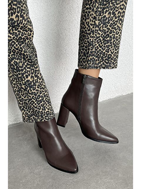 Straswans Fergal  Kadın  Topuklu  Deri  Bot Kahve - S000512854-19413