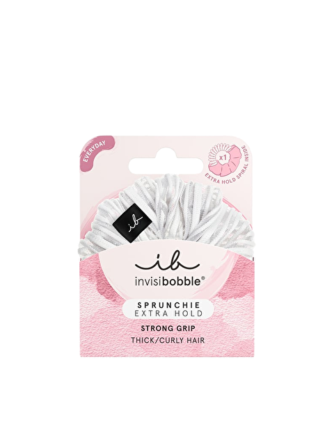 InvisiBooble Sprunchie Extra Hold Pure White Saç Tokası - S000257176-27074