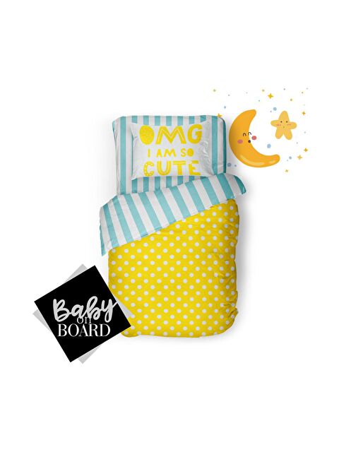 Helen George Bebek Cute Nevresim Takımı 100x150 Sarı - S000228239-20072