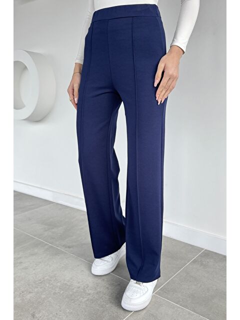 Gülseli Kadın Çimalı Bol Paça Pantolon - S000491624-21164