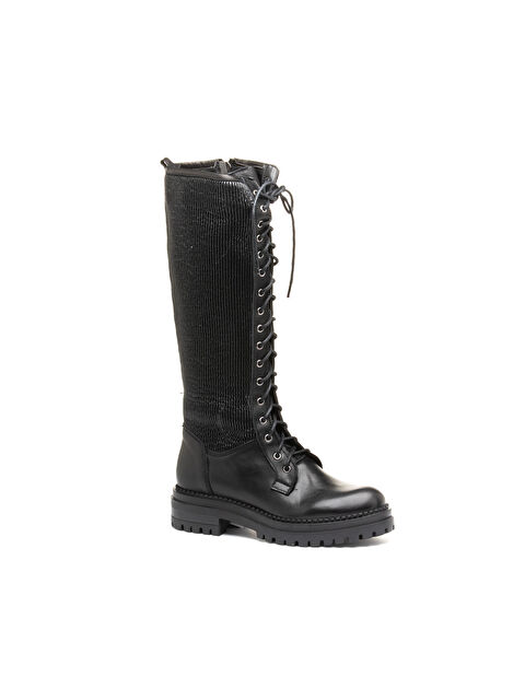 John May Kadın Çizme IK-3337 SİYAH DERİ - S000509862-19351