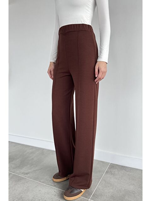 Gülseli Kadın Çimalı Bol Paça Pantolon - S000491624-19413