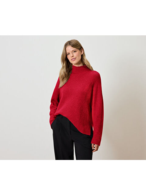 Tchibo Kadın Kazak, Dik Yaka, Kırmızı - S000486035-20045