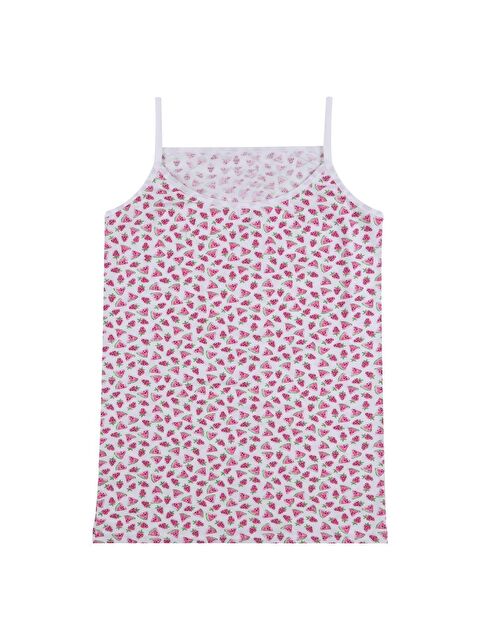 Koza İç Giyim Kız Çocuk 3'lü Çilek Desenli Atlet - S000310735-5238