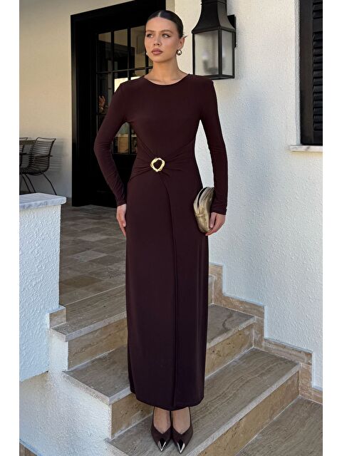 Gülseli Kadın Bel Tokalı Elbise - S000469717-19413