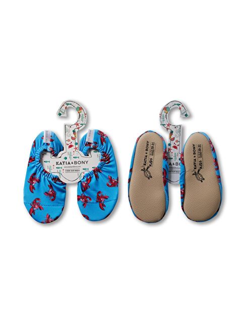 Katia And Bony Erkek Çocuk Mavi Renkli Istakoz Desenli Deniz Ayakkabısı - S000220458-17234