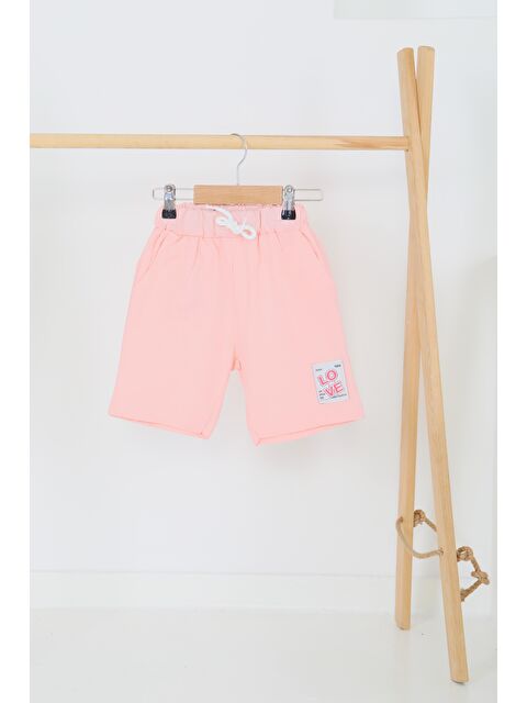 Tofisa Kız Çocuk Pudra Baskılı Şort - 27332 - S000425979-7152