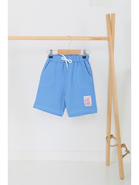 Tofisa Kız Çocuk Mavi Baskılı Şort - 27332 - S000425979-17234