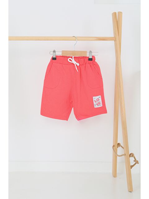 Tofisa Kız Çocuk Mercan Baskılı Şort - 27332 - S000425979-19963