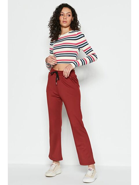 C&City Wide Leg İspanyol Paça Eşofman Altı 804 Kiremit - S000216052-18657