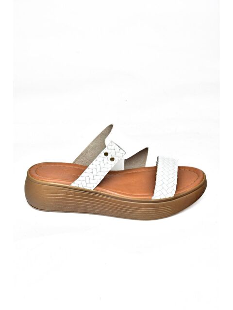 Fox Shoes S2910597 Beyaz Kadın Terlik - S000152389-20063