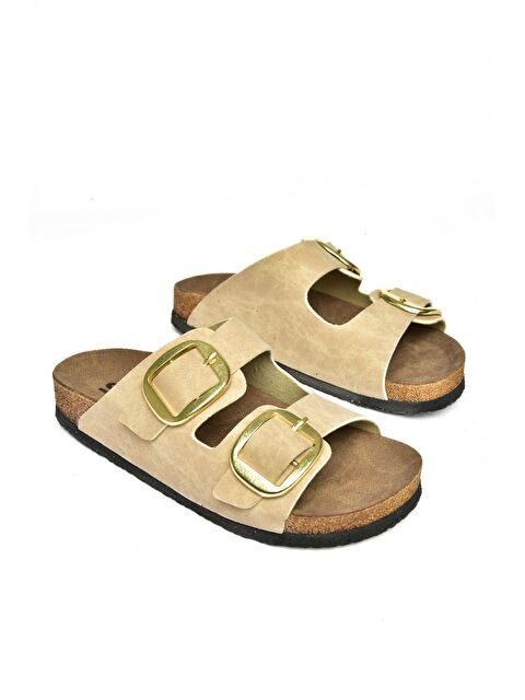 Fox Shoes P7775174 Bej Kadın Terlik - S000052190-19928