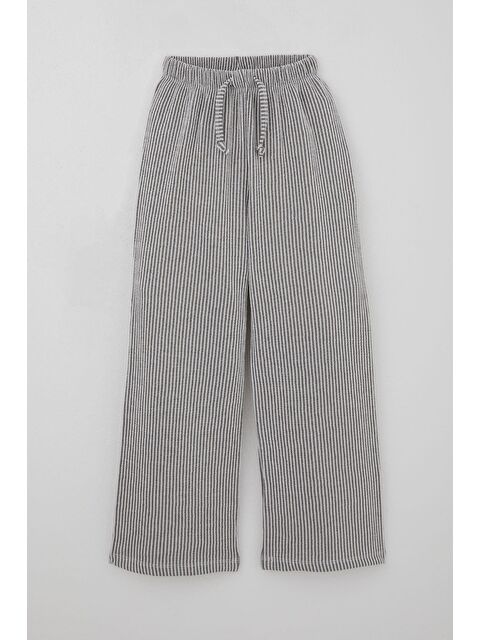 Breeze Kız Çocuk Pantolon Çizgili Bağcık Aksesuarlı Beli Lastik Detaylı Karışık Renk (9-12 Yaş) - S000512875-23173