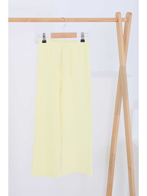 Tofisa Kız Çocuk Sari Beli Lastikli Pantolon - 27447 - S000426004-20072