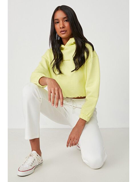 C&City Düz Paça Eşofman Altı 801 Ekru - S000216113-19965