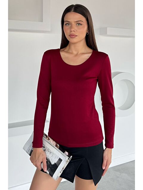 Gülseli V Yaka Basıc Bluz - S000469780-19951