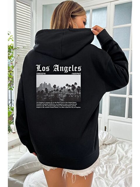 uyguntarz Unisex Los Angles Baskılı Sweatshirt - S000268349-19351