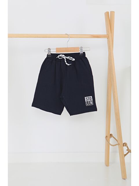 Tofisa Kız Çocuk Lacivert Baskılı Şort - 27335 - S000425980-21164