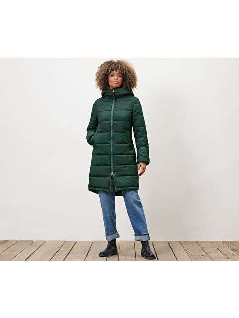 Tchibo Kadın Kapitone Palto, Yeşil - S000486053-18194