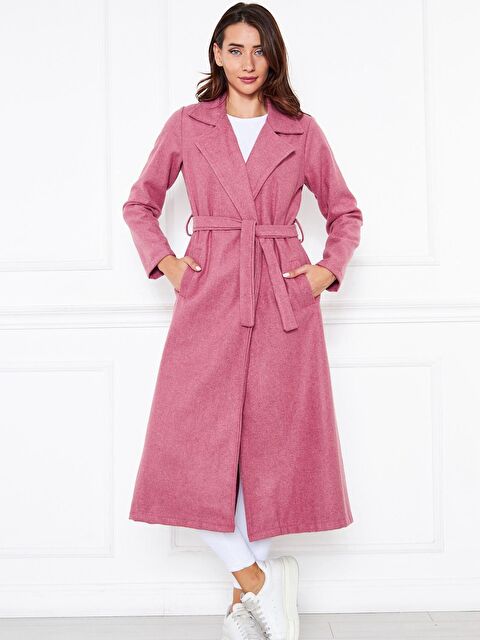 Comstar Kadın Kaşe Astarsız Kuşaklı Kaban - S000210846-18686