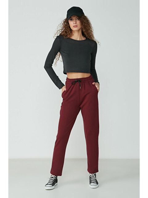 C&City Düz Paça Eşofman Altı 733 Bordo - S000216111-19951