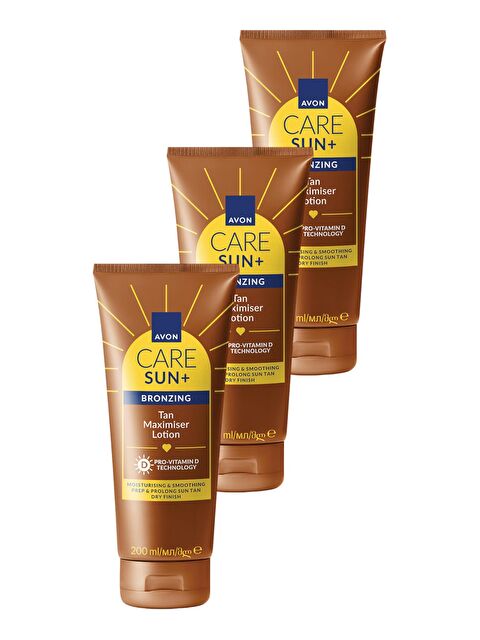 AVON Care SUN+ BRONZING Bronzlaştırıcı Losyon 200 Ml. Üçlü Paket - S000512091-10231