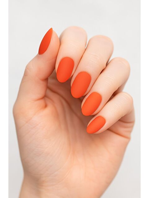 New Obsessions Mat Kiremit Renk Takma Tırnak Seti (Yapıştırıcılı) - S000471623-20045