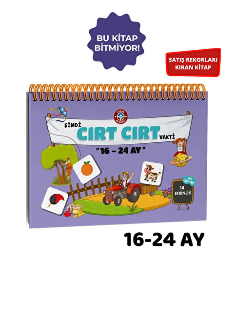 Çocuk Akademi 16 24 Ay Cırt Cırtlı Vakti Etkinlik Aktivite Kitabı - S000279873-20063