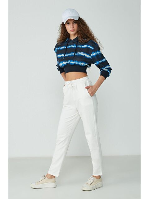 C&City Düz Paça Eşofman Altı 733 Ekru - S000216111-19965