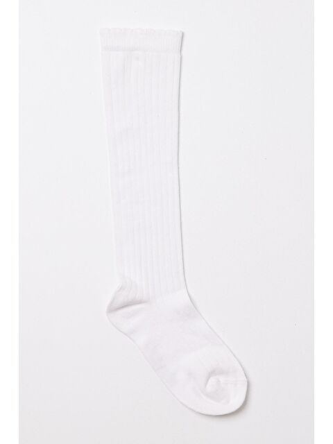 Katia And Bony Pamuklu Dizaltı Çocuk Çorap Beyaz - S000237786-20063