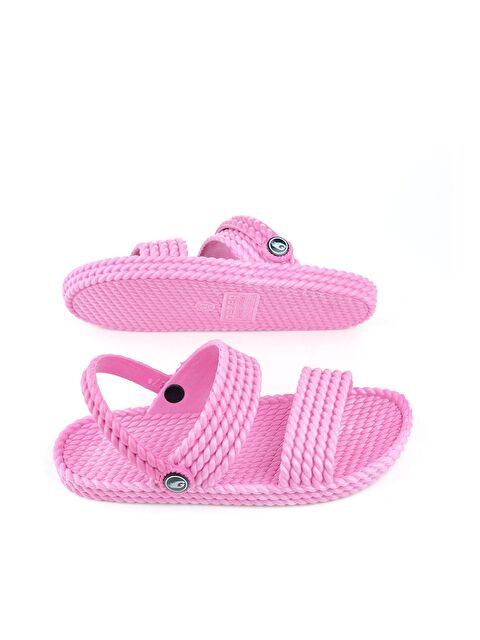 Gezer Yazlık Ayarlanabilir Kaydırmaz Taban Kadın Terlik-Sandalet