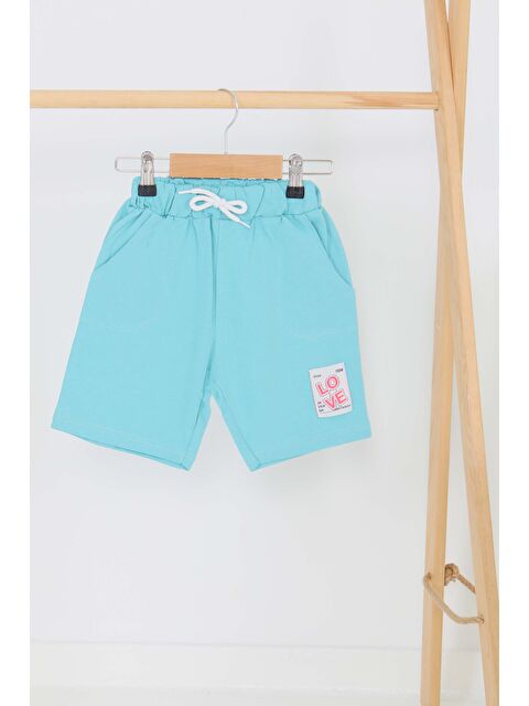 Tofisa Kız Çocuk çağla Baskılı Şort - 27332 - S000425979-14939