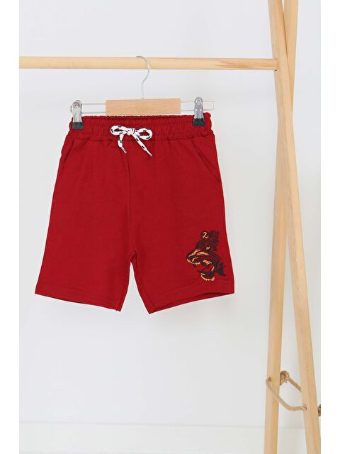 Tofisa Kız Çocuk Bordo Baskılı Şort - 27336 - S000425986-19951