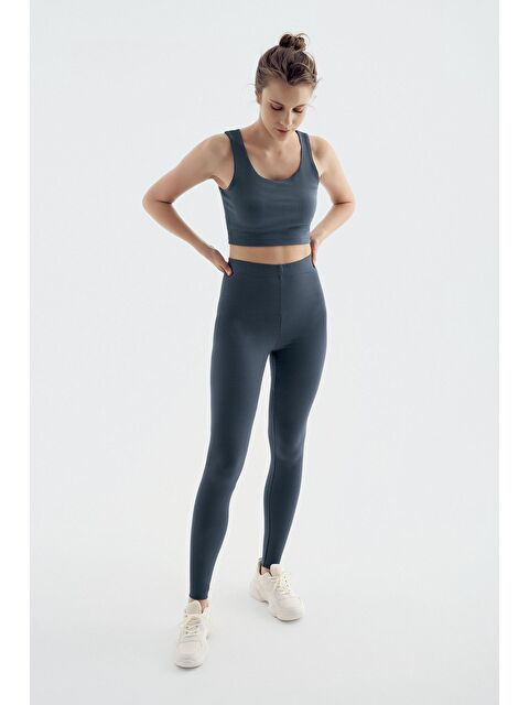 Artış Fitilli Termal Şardonlu Sıcak Tutan Yüksel Bel Esnek Tayt F14 - S000161472-29666