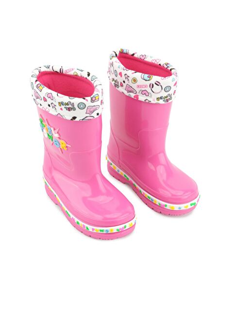 Gezer Kışlık Kız Çocuk Su Geçirmez İçi Sıcak Astarlı Yağmur Çizme - S000180625-18686