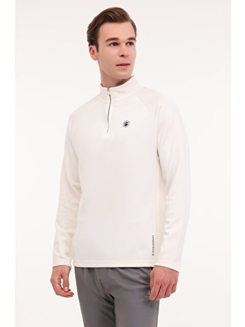 Lumberjack ML GANS 16ELG3034 4PR KIRIK BEYAZ Erkek Sweatshirt