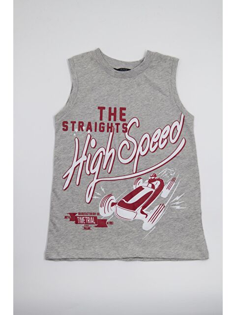 Chandraswear Erkek Çocuk Kolsuz Tshirt Gri - Tara - S000212783-20600