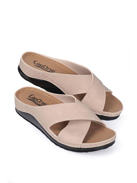 Capone Outfitters 107001 Kadın Çapraz Bant Konfor Anatomic Terlik - S000154957-19928