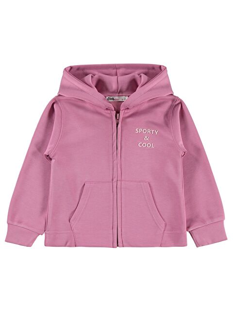 Civil Girls Sporty&Cool Baskılı 2-5 Yaş Hırka - Pembe