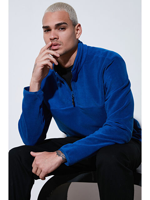 Buratti Regular Fit Anti-Pilling Tüylenme Yapmayan Dik Yaka Kışlık Şardonlu Erkek Polar 5896700 - S000297096-23710